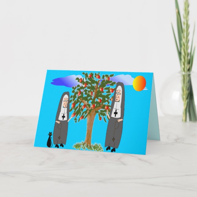 Freiras que roubam cartões & presentes das maçãs (Frente)