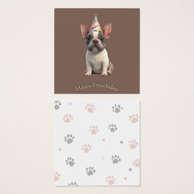 French Bulldog Card (Frente & Verso)