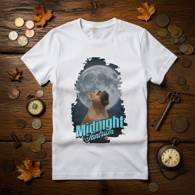 French Bulldog Howling T-Shirt (Criador carregado)