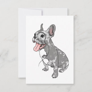 French bulldog with monocle