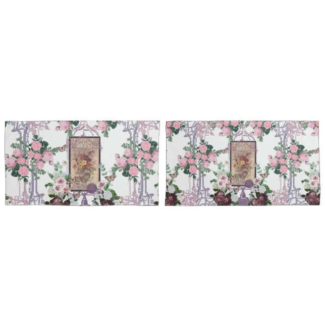 French chic,country rustic,floral pattern,roses,re (Frente - conjunto)