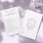 French Lavender 'Bride or Groom' Bridal Game<br><div class="desc">Elegant Victorian French lavender floral 'Bride or Groom' bridal shower game with custom text on the back. For more advanced customization of this design,  please click the DESIGN TOOL BUTTON above!</div>