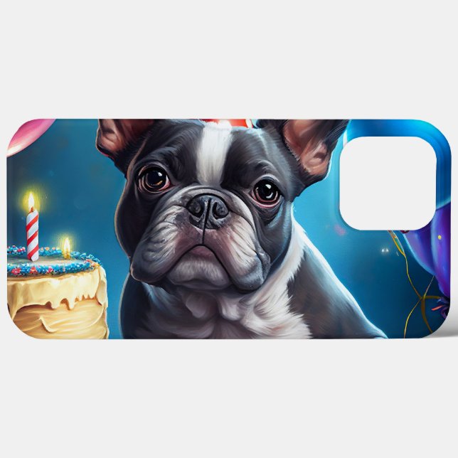 Frenchie Birthday Bash: Um Cachorro Francês Bonito (Verso (horizontal))