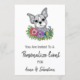 *~* Frenchie  Convite para Evento de Cachorro Fran