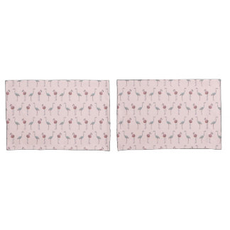 Frenesi de Flamingo fronhas (Rosa/Borgonha)