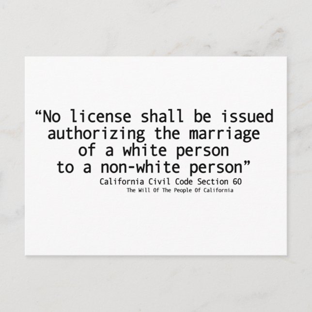 Frente do Cartão Postal da Seção 60 do Código Civi (Frente)