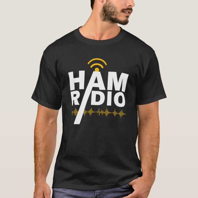 Frequência de Camisa do Operador de Rádio Ham (Frente)