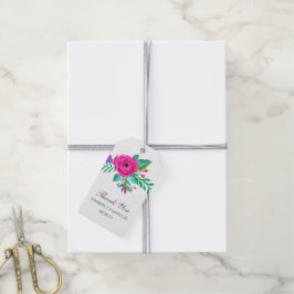 Frescas Florais Favorecem Etiquetas de Presente