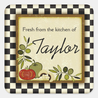 Fresco da cozinha de autocolantes