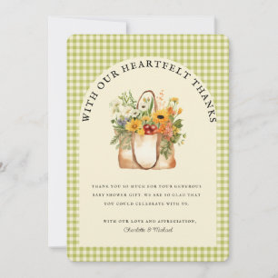 Fresco do Cartões de agradecimentos do Chá de pane