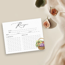 Fresco Do Mercado Cartões De Receita De Chá de pan