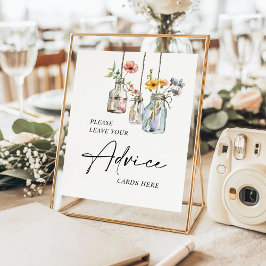 Fresco Do Mercado Floral Jar Advice Poster