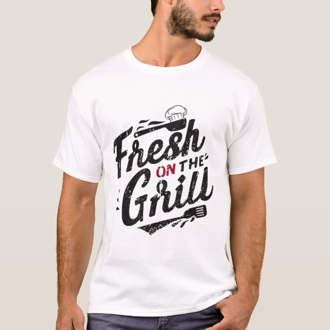 fresco na t-shirt unisex da grelha (Frente)
