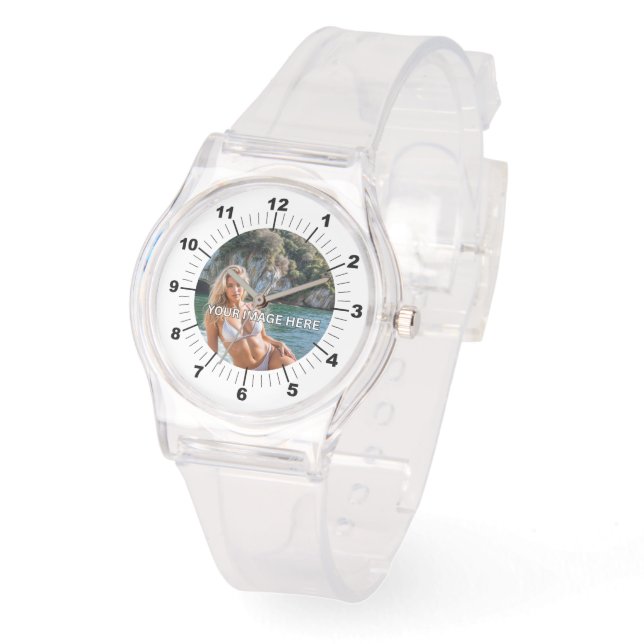 FRESH! 💧 Relógio de Pulso com Pulseira de Silicon (Ângulo)