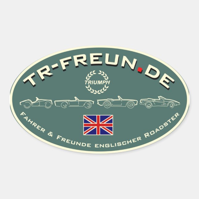 Freun.de autocolante Oval (Frente)
