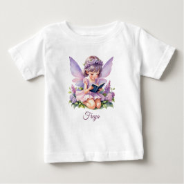 Freya Lilac Fada Personalizada Bebê T-Shirt