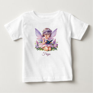 Freya Lilac Fada Personalizada Bebê T-Shirt