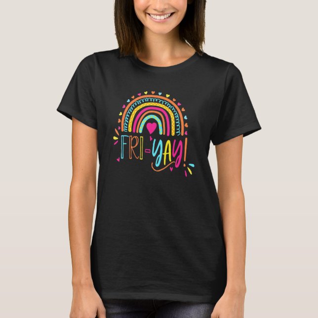 Fri Yay! Camisetas Engraçadas de Professores (Frente)