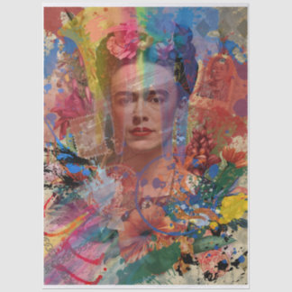 Frida Kahlo Color Splash Decoupage Papel de Seda |