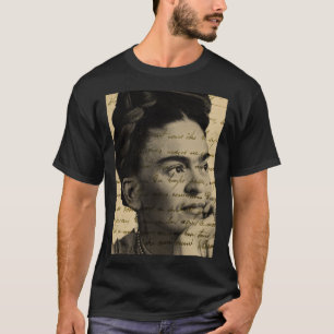 Frida Kahlo Letters Clássico T-Shirt Essencial T-S