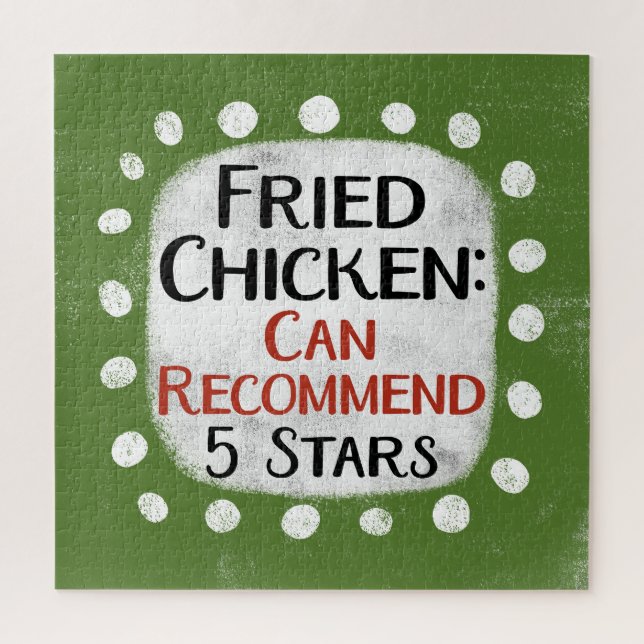 Fried Chicken Review 5 Stars Jigsera Quebra-cabeça (Vertical)