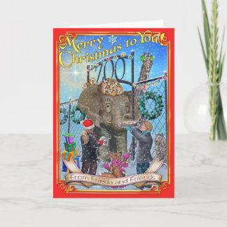 Frieda ata o cartão 2016 de Natal