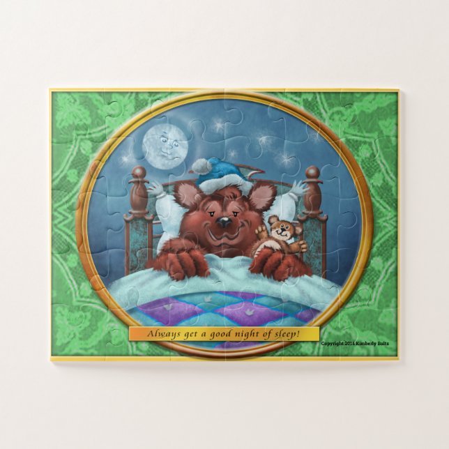 Frieda & o quebra-cabeça grande do urso de Brown (Horizontal)