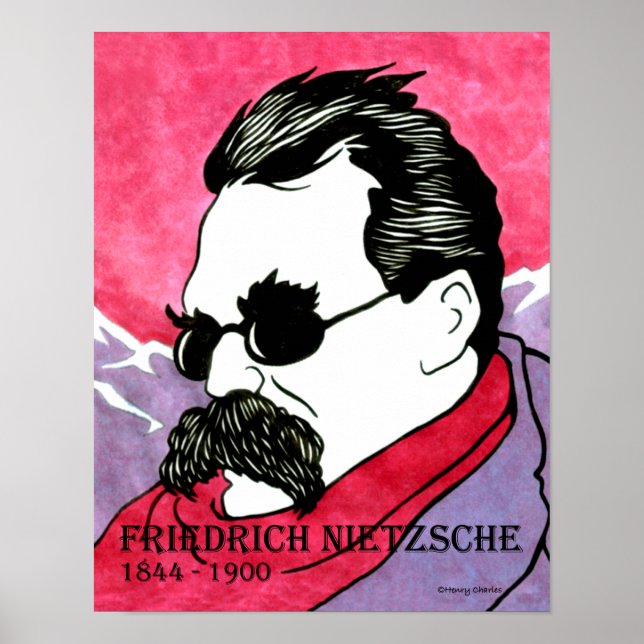 "Friedrich Nietzsche" Poster (Frente)
