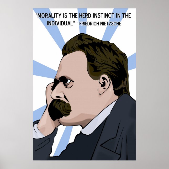 Friedrich Nietzsche Poster (Frente)
