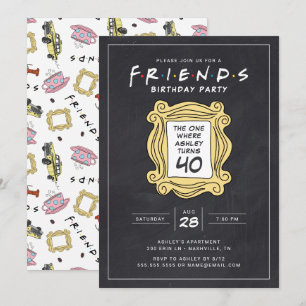 FRIENDS™   Convite de Aniversário de 40 anos com Q