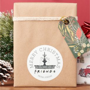 FRIENDS™ Fonte Etiqueta de Presente de Natal