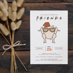 FRIENDS Série de TV Convite para Festa Friendsgi