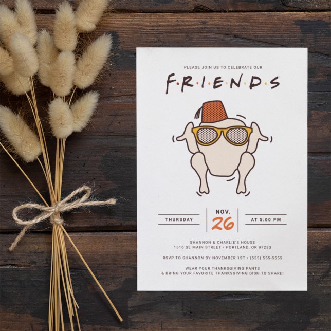 FRIENDS Série de TV | Convite para Festa Friendsgi (Criador carregado)