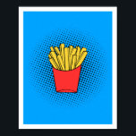 Fries Pop Art Poster<br><div class="desc">Adicione uma explosão de diversão e sabor ao seu espaço com este poster de Arte Fries Pop! Apresentando um design ousado e lúdico, este trabalho de arte transforma as batatas fritas clássicas em uma obra-prima vibrante. Perfeito para cozinhas, áreas de jantar ou qualquer sala que precise de um pop de...</div>