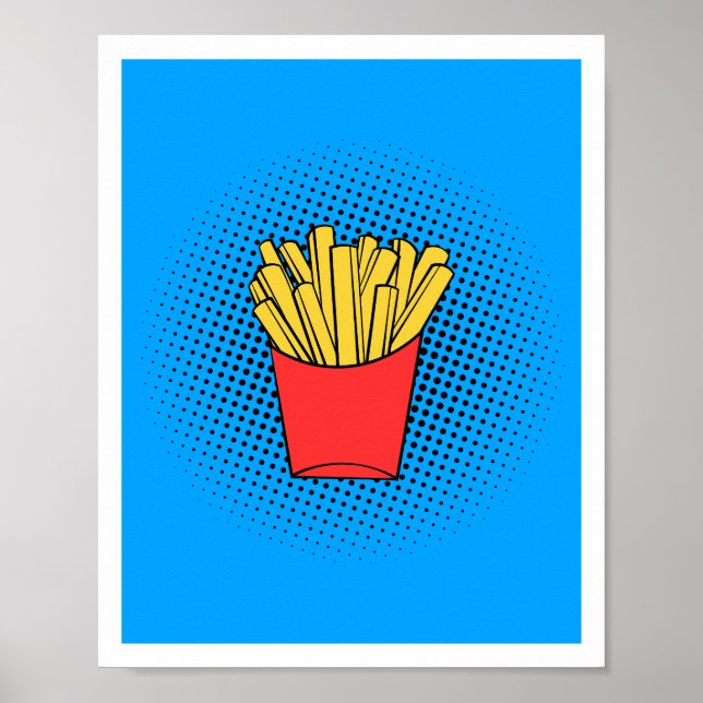 Fries Pop Art Poster (Frente)
