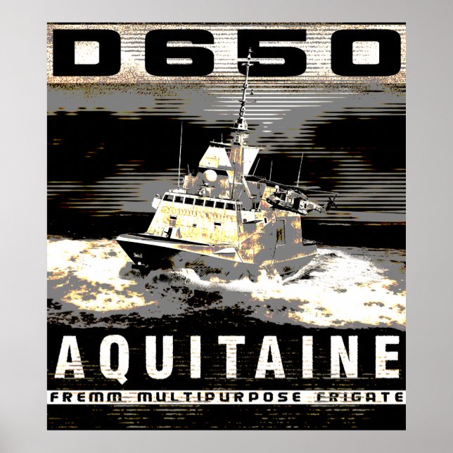 Frigate Aquitaine Poster Poster (Frente)