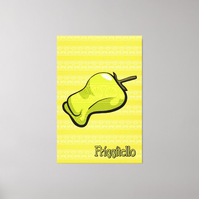 Friggitello Chili Pepper Canvas Art (Frente)