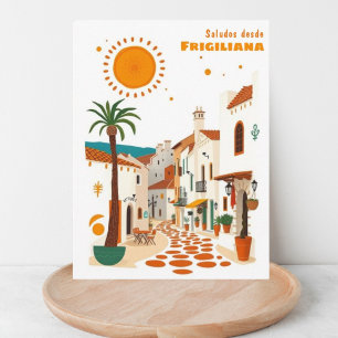 Frigiliana Andaluzia cartão postal de férias Espan