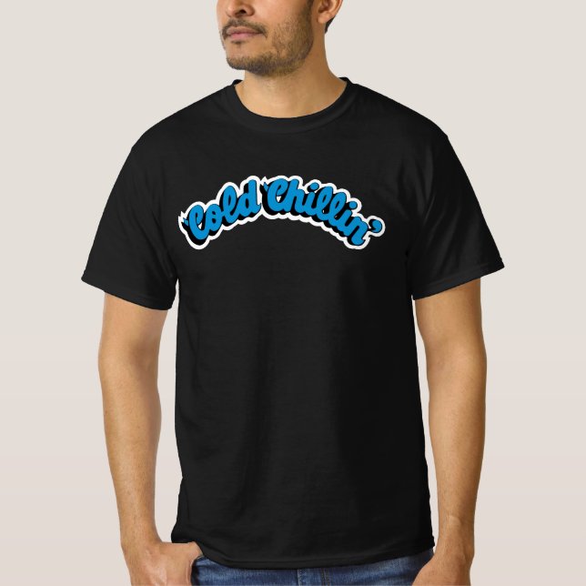 Frio Chillin Registros Promo T-Shirt Clássico Hop (Frente)