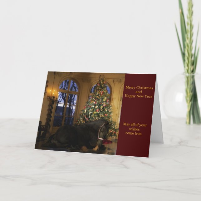 Frísia Mare Abaixo do Cartão de Natal de Árvore (Frente)