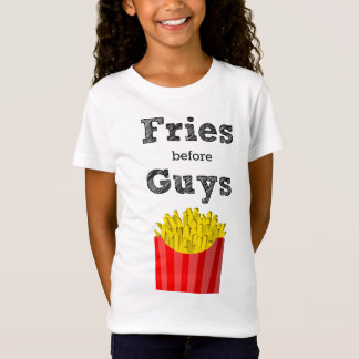 Fritadas antes do t-shirt adolescente das caras