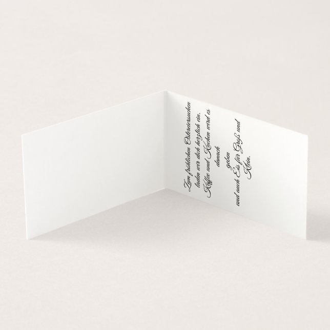 Frohe Ostern - Osterhase in Blumen (Interior)