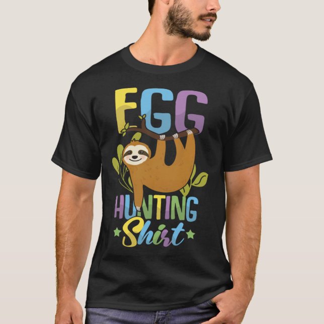 Frohe Ostern T-Shirt Tired Sloth Funny Easter (Frente)