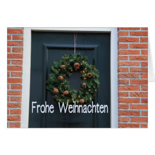 Frohe Weihnachten Cartão de Natal Alemão