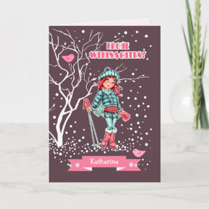 Frohe Weihnachten. Cartões de Natal em alemão