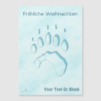 Fröhliche Weihnachten - Impressão de Vias de Urso 