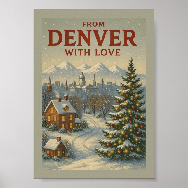 From Denver With Love Christmas Poster  (Frente)
