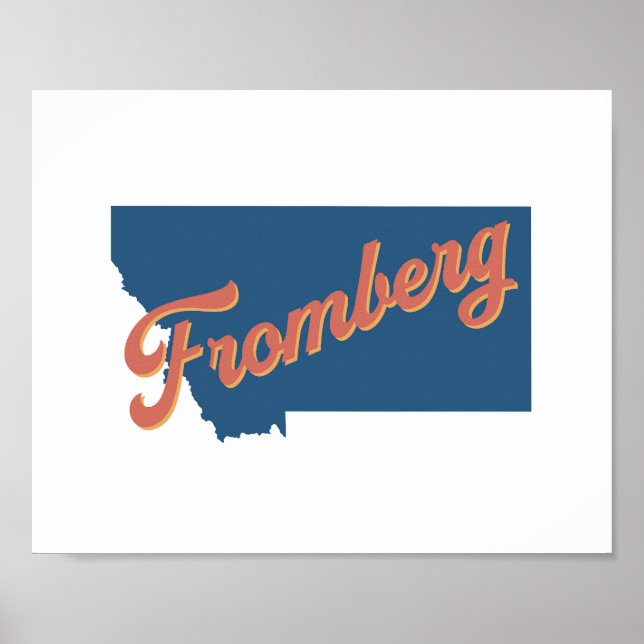 Fromberg, Montana State impressão (Frente)