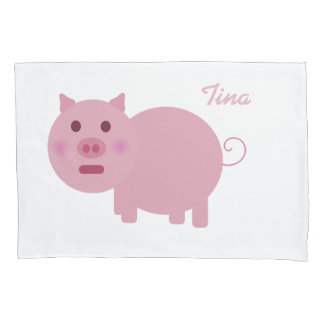 Fronha de almofada cor-de-rosa personalizadas do