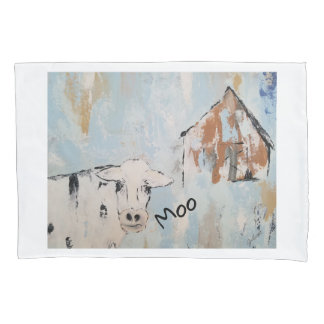 Fronha de almofada da vaca do MOO